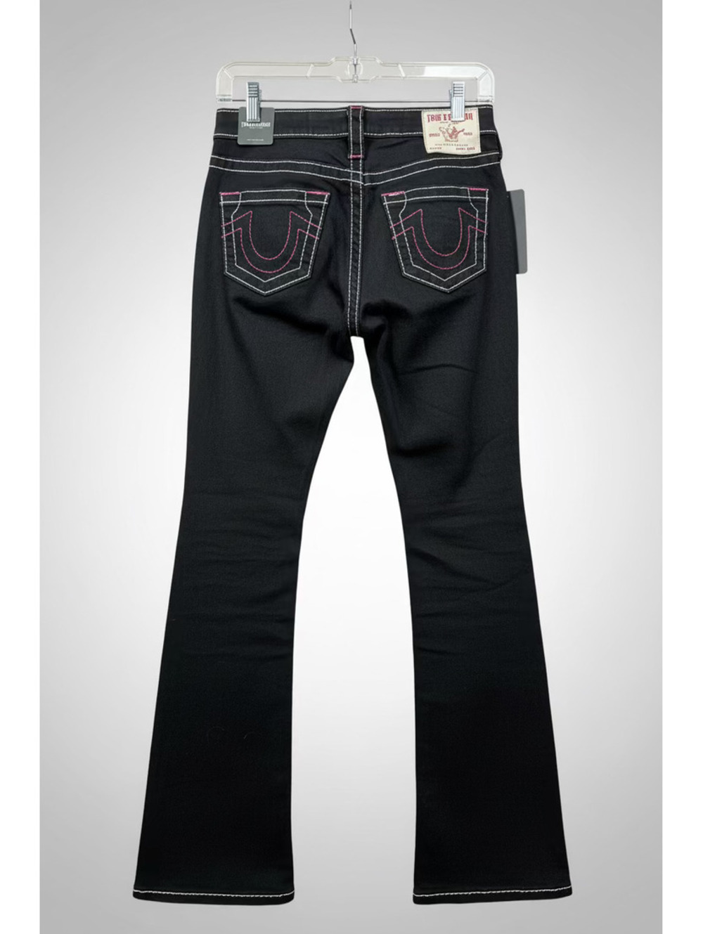 NWT True Religion Becca Multi Stitch Flap Bootcut Jeans